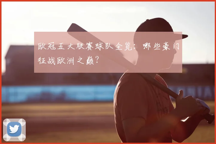 欧冠五大联赛球队全览:哪些豪门征战欧洲之巅?